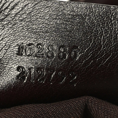 Gucci Calfskin Medium Britt Tote Dark Brown 6 of 8