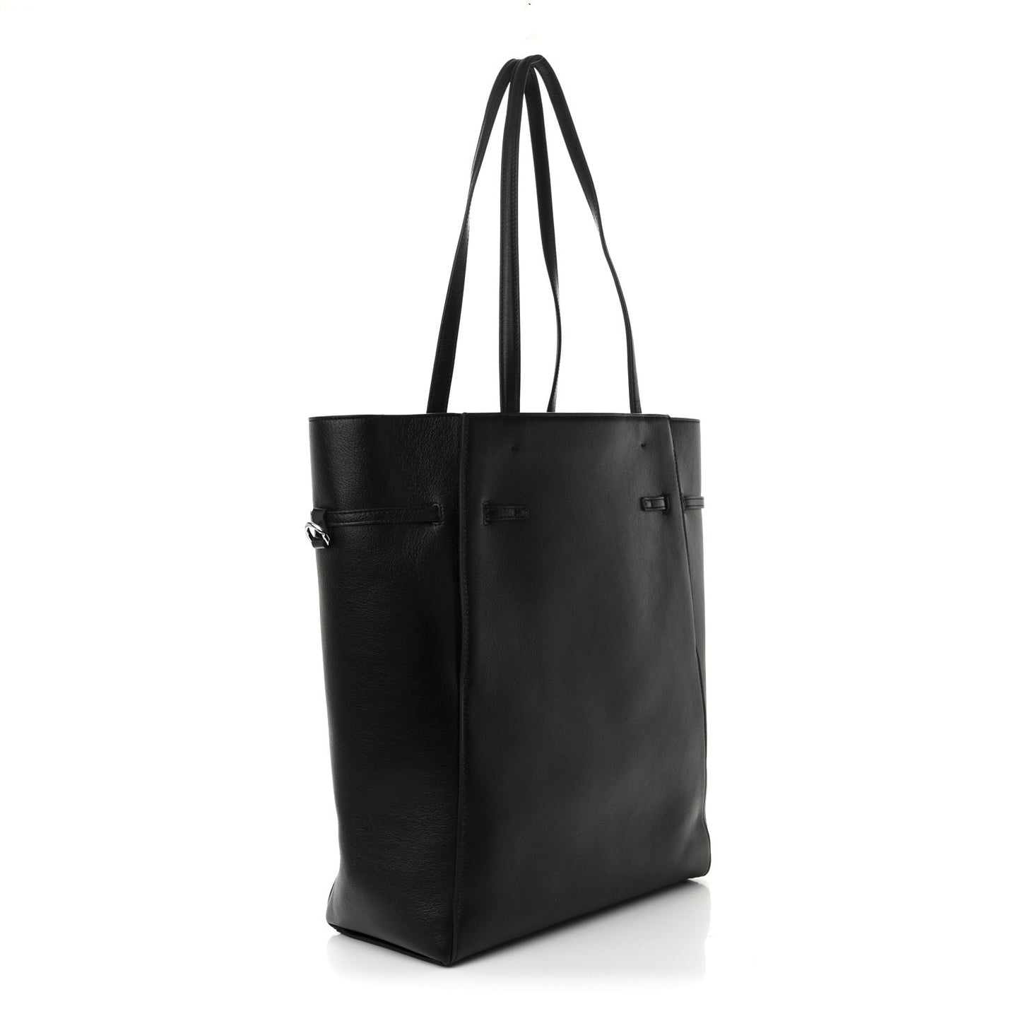 Calfskin Voyou Medium North South Tote Black