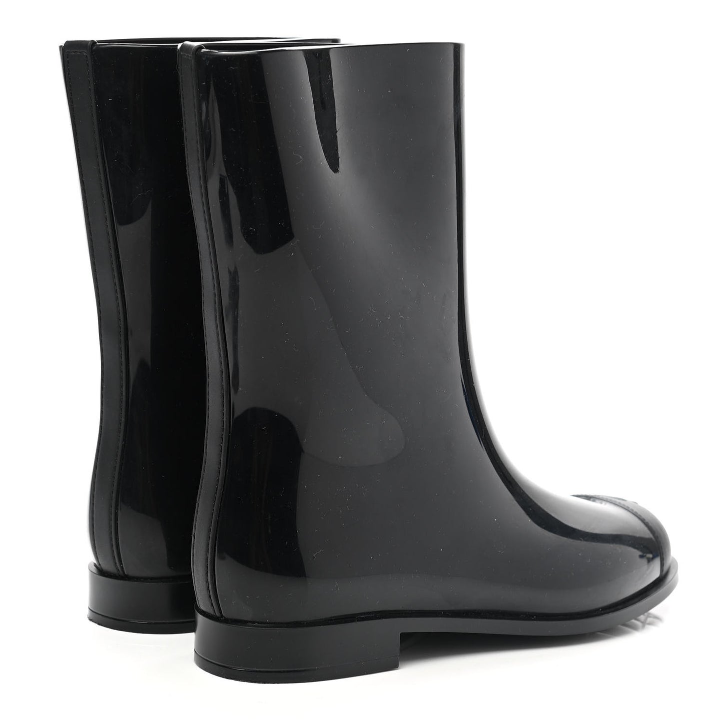 Rubber Rain Boots 38 Black