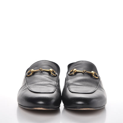 Gucci Nappa Womens Horsebit Slingback Slippers 38.5 Black 2 of 13