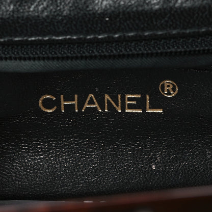 Chanel Caviar Quilted Wood Handle Clutch Black 6 of 9