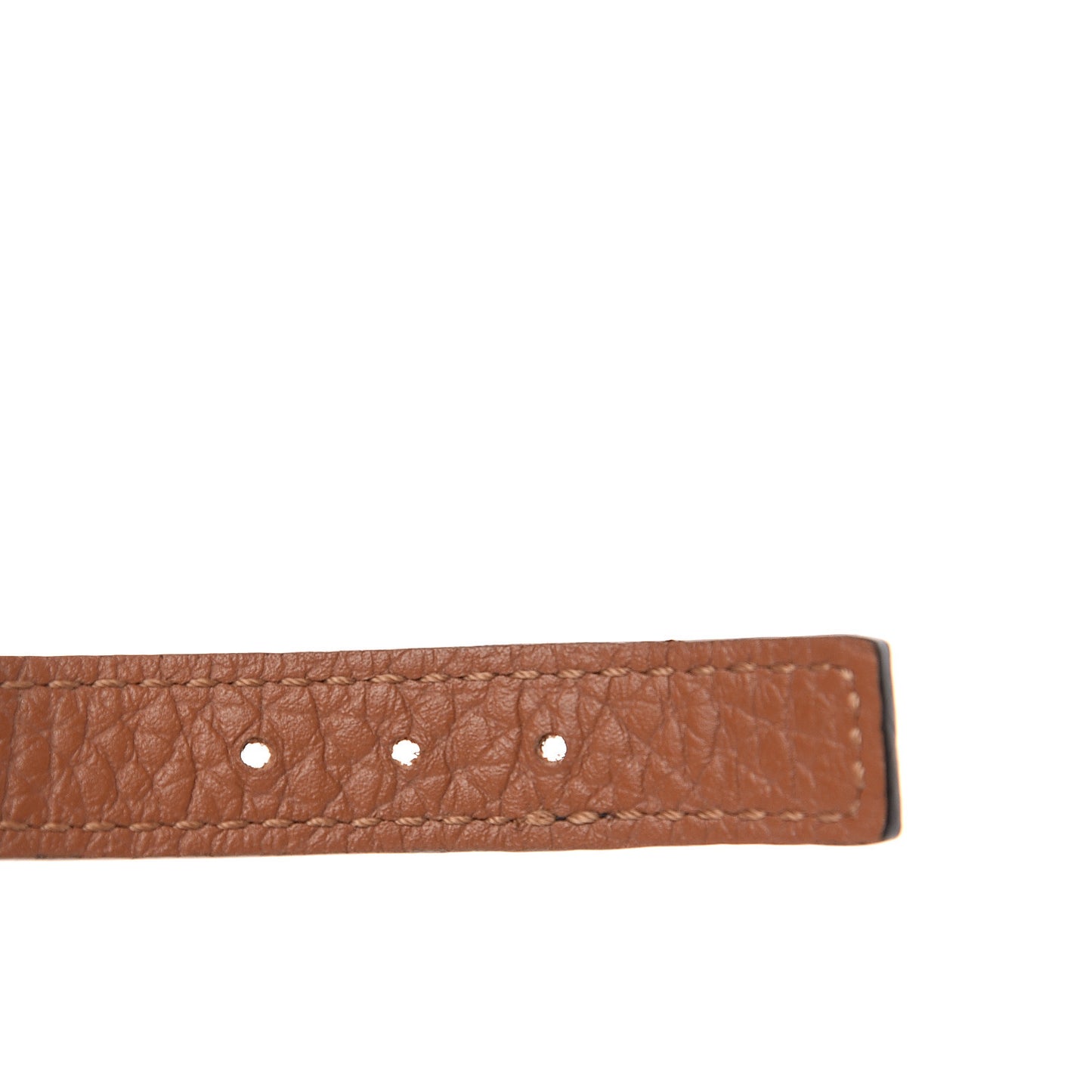 Taurillon LV Initiales Reversible Bracelet Brown Black