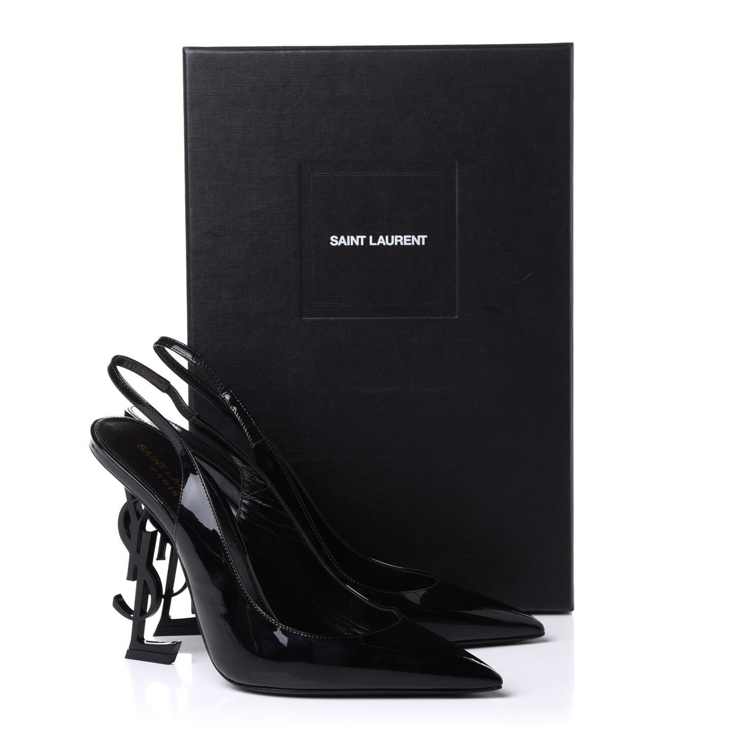 Patent Opyum 110 Slingback Pumps 39 Black