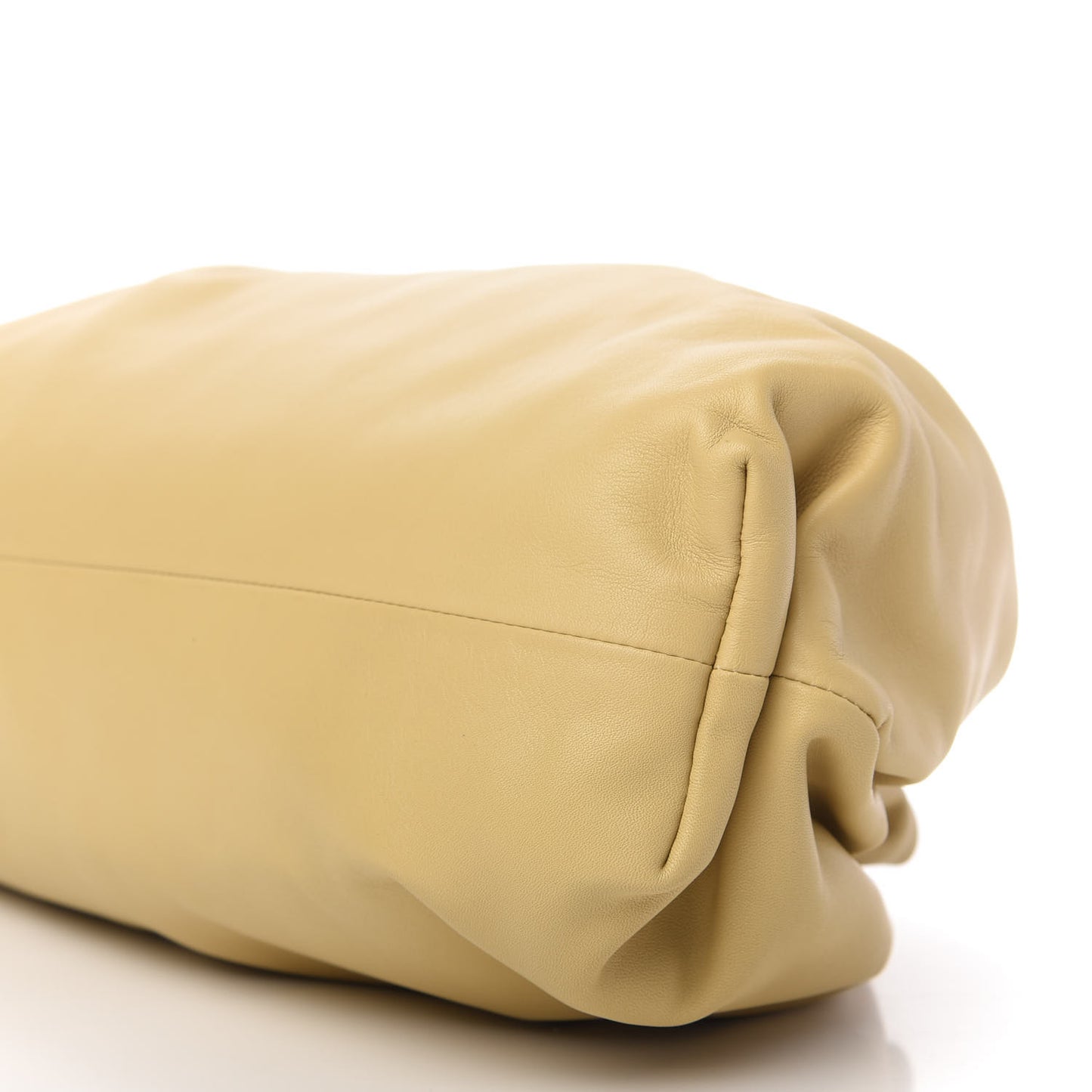 Smooth Butter Calf The Pouch Oversized Clutch Tapioca