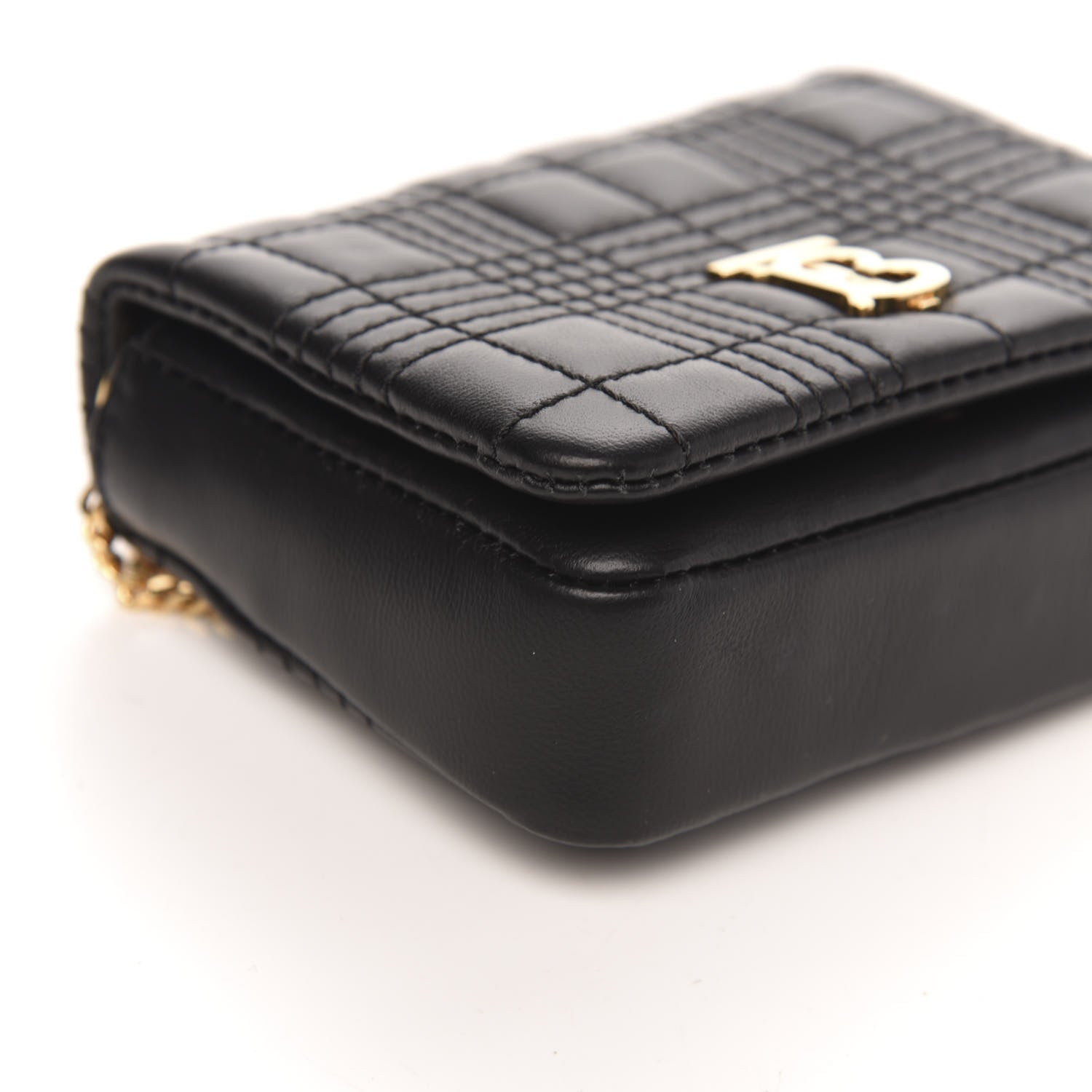Burberry Lambskin Quilted Micro Lola Bag Black 7 of 9