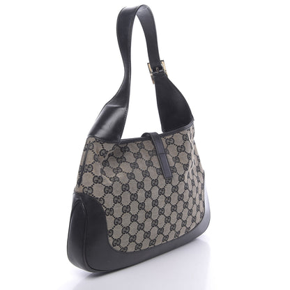 Gucci Monogram Small Jackie O Hobo Black 3 of 10