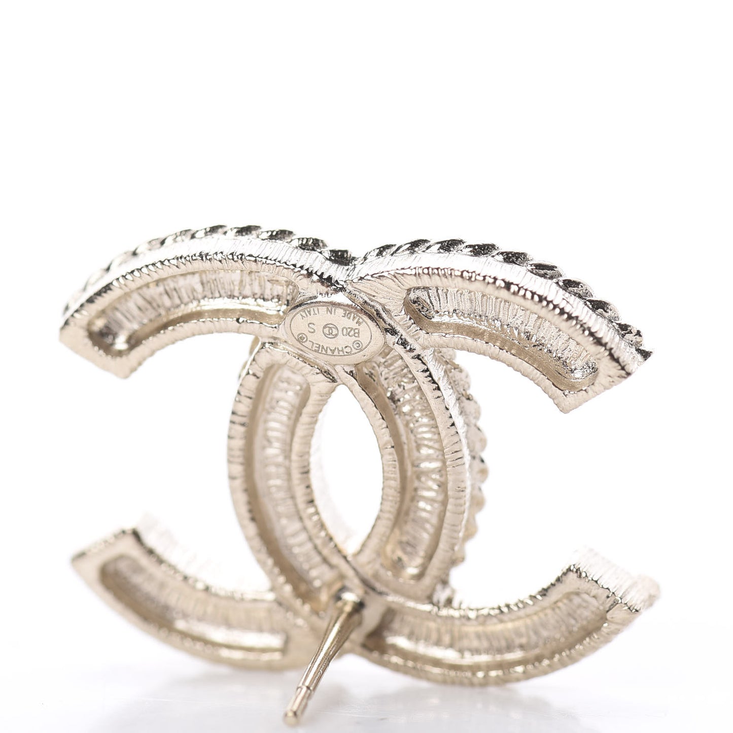 Pearl Crystal April In Paris CC Earrings Light Gold