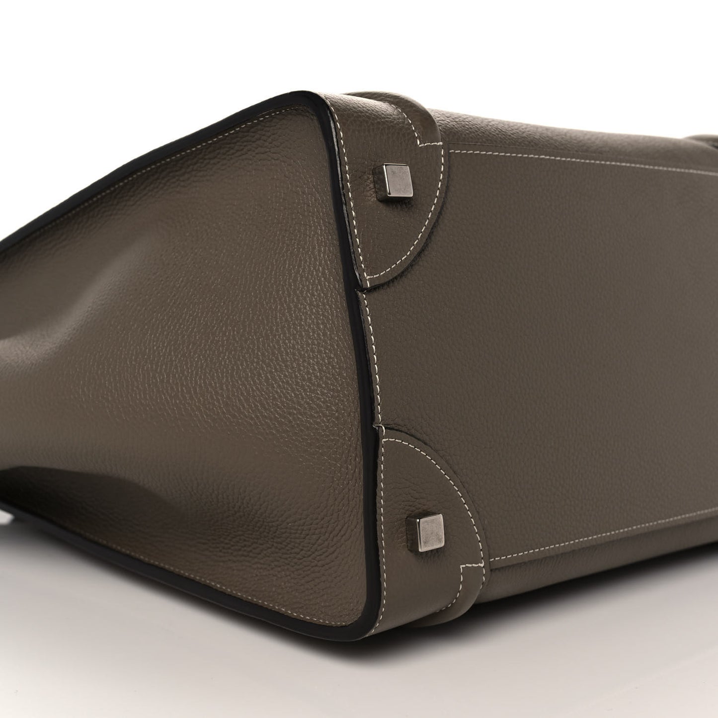 Drummed Calfskin Mini Luggage Souris