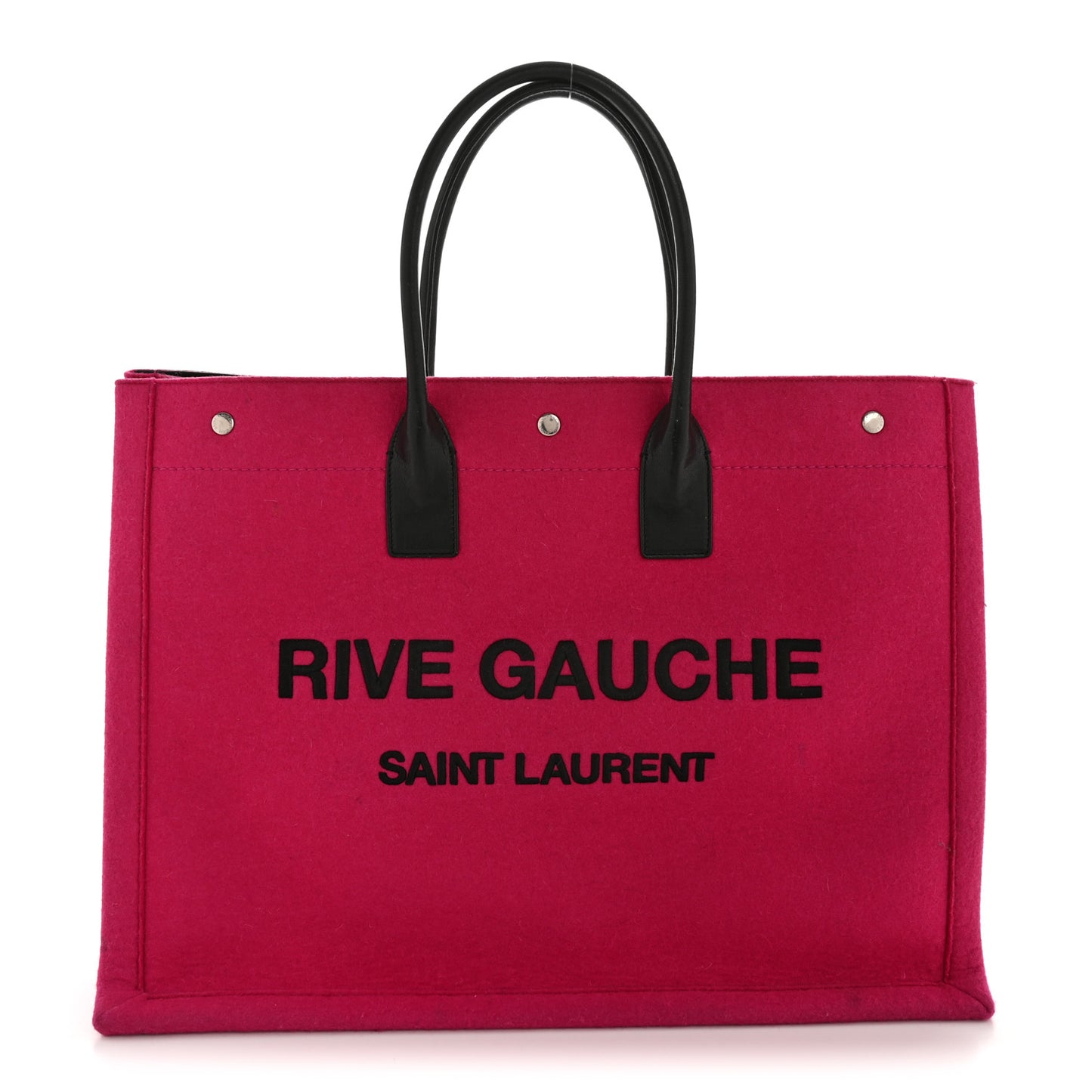 Wool Rive Gauche Tote Fuchsia