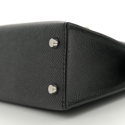 Hermes Epsom Mini Kelly Sellier 20 Black 10 of 11