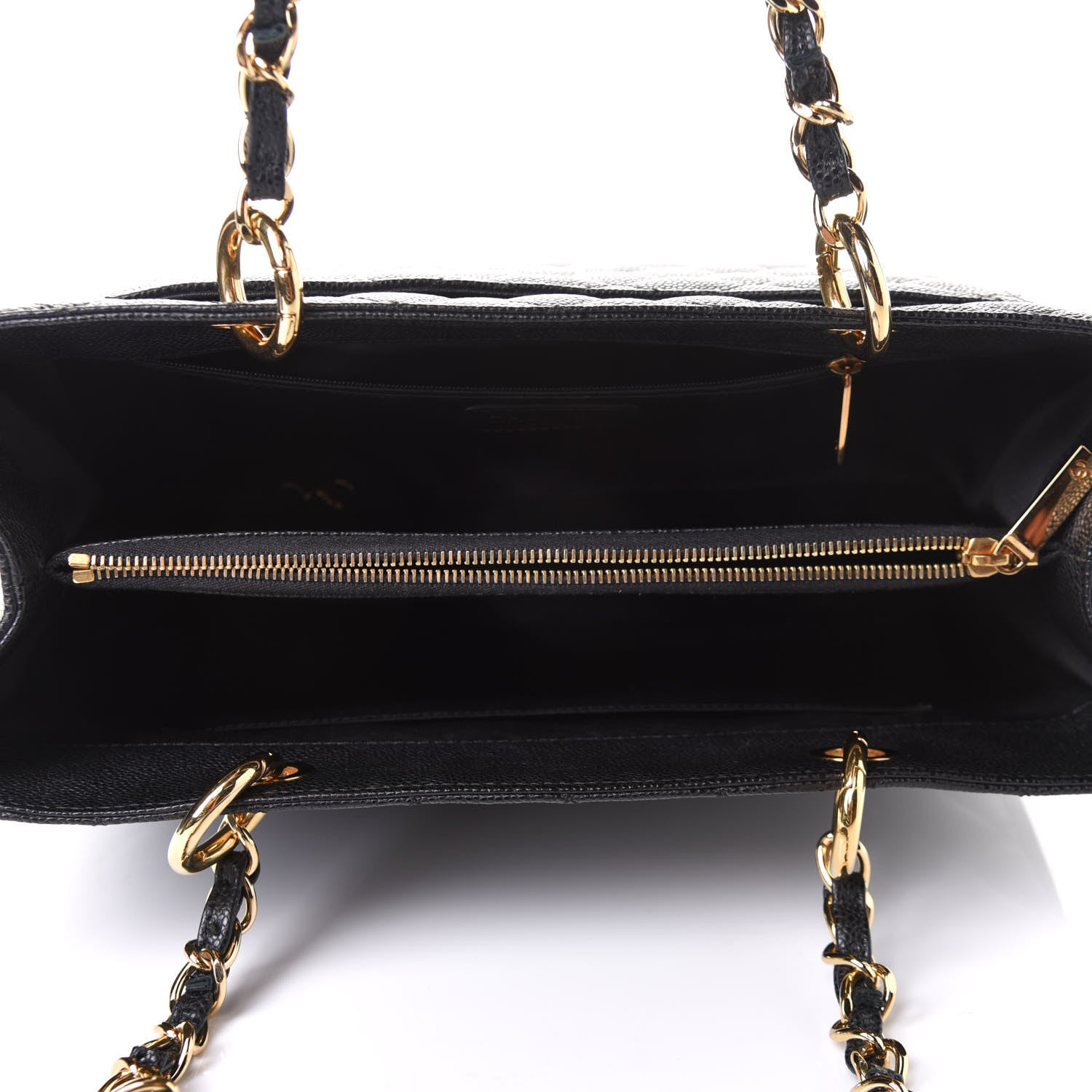 Chanel Caviar Quilted Grand Shopping Tote GST Black 5 of 11