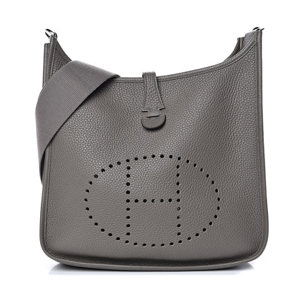 Hermes Taurillon Clemence Evelyne III PM Etain 1 of 11