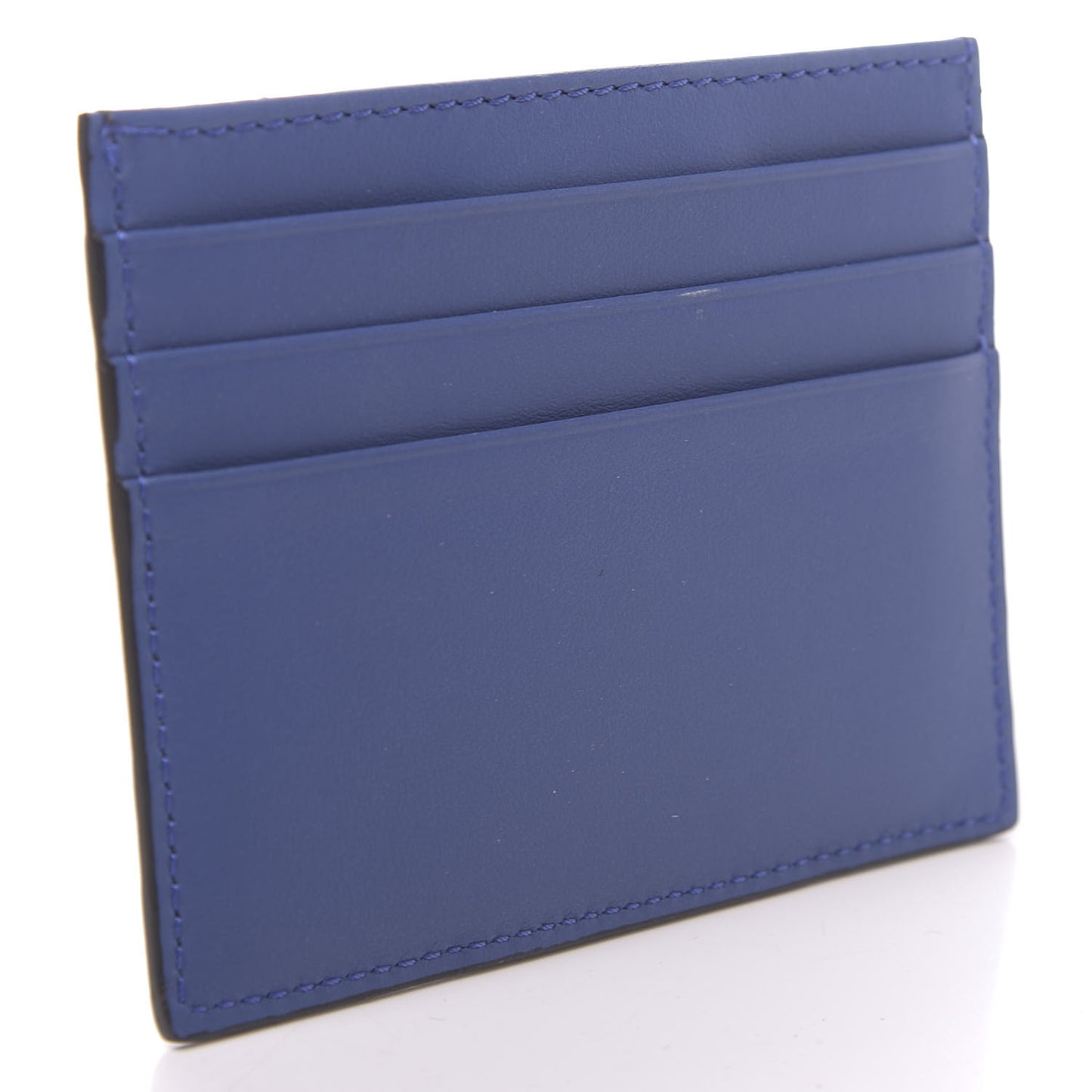 Vitello Elite Century Shadow Logo Card Holder Blue Neon