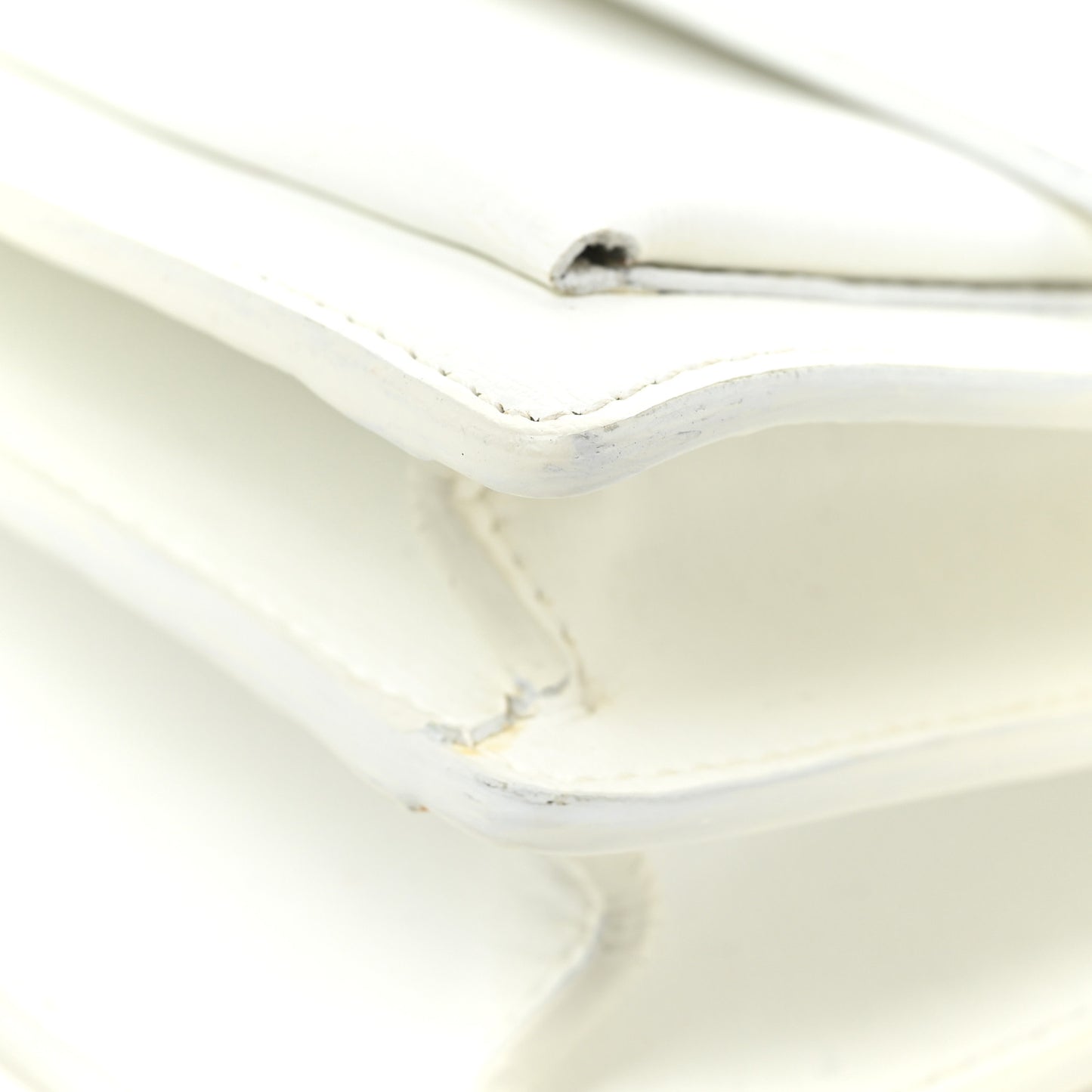Calfskin Medium Monogram Sunset White