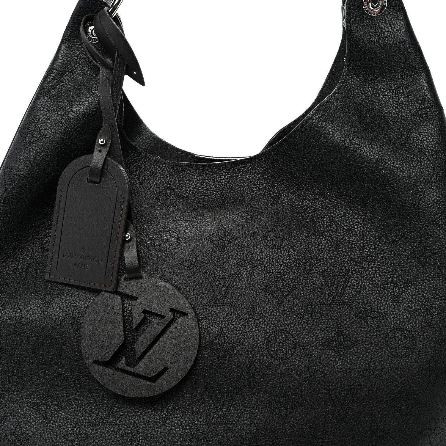 Louis Vuitton Mahina Carmel Hobo Black 7 of 9