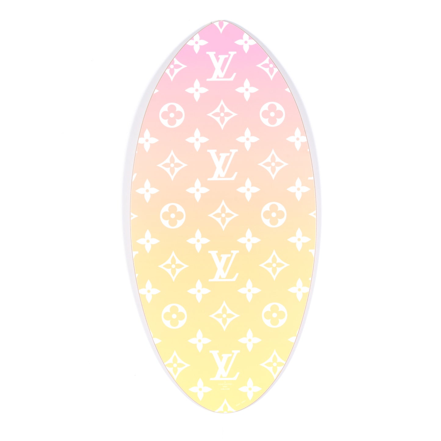 Wood Monogram By The Pool Skimboard Multicolor