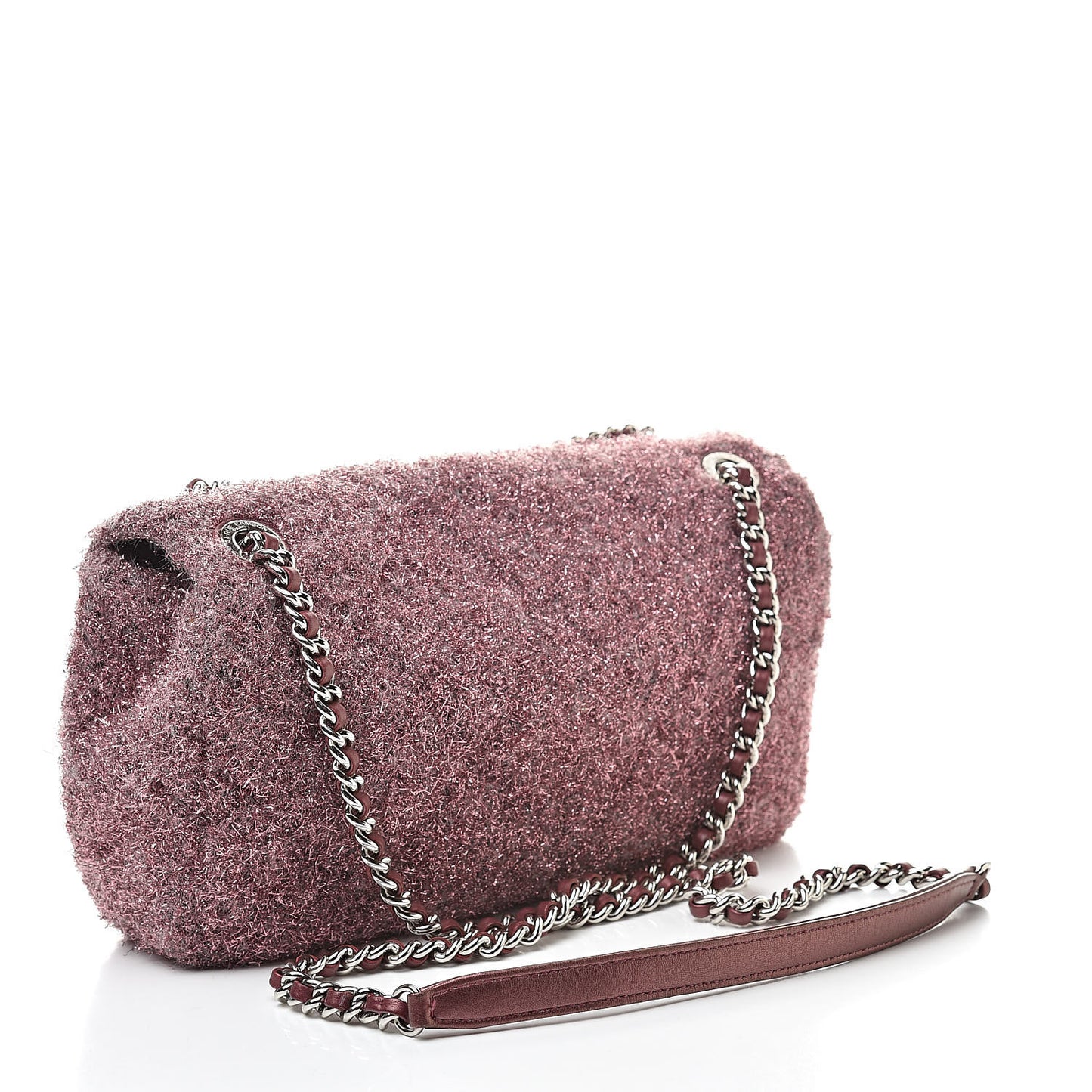 Lurex Knit Medium Pluto Glitter Flap Pink