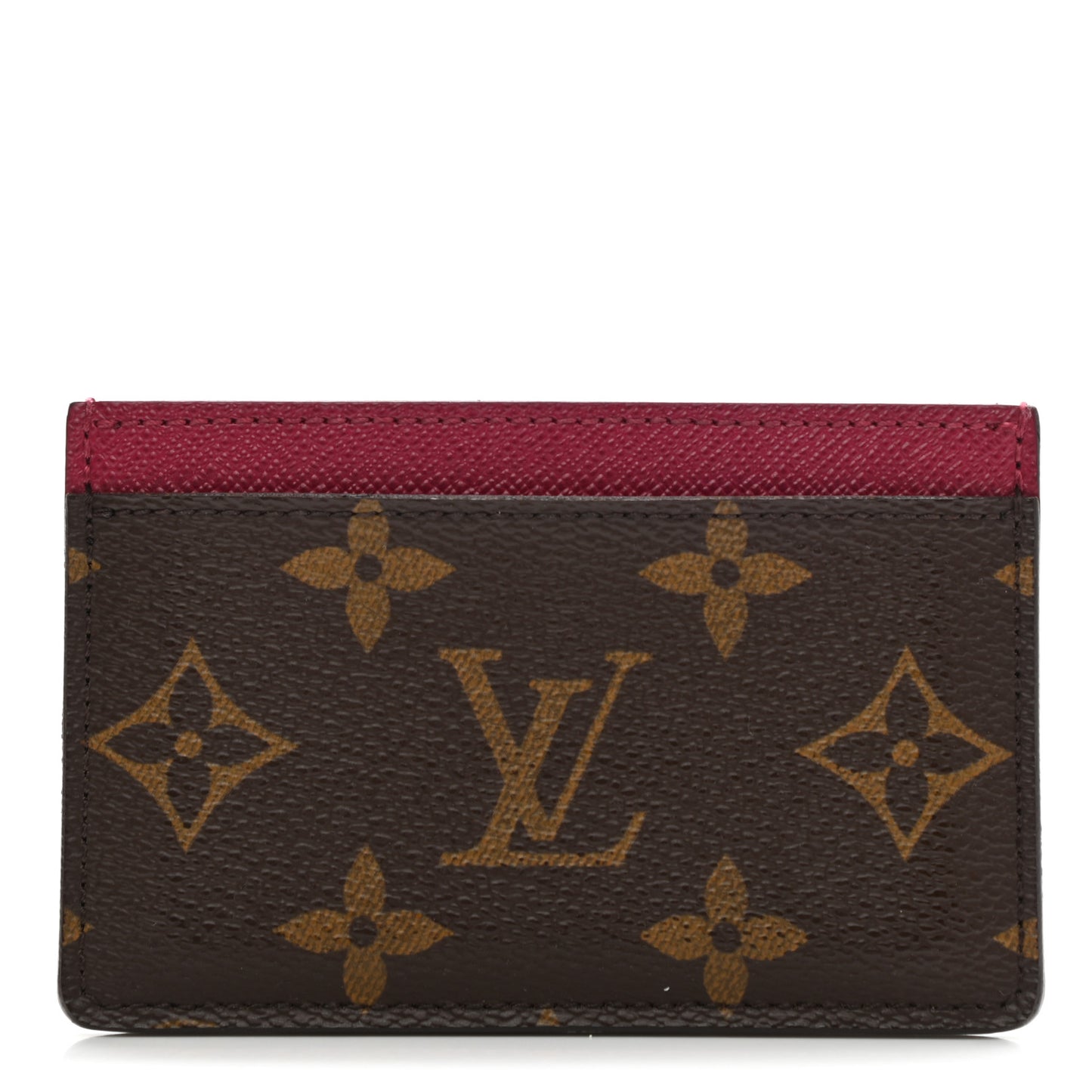 Monogram Card Holder Fuchsia