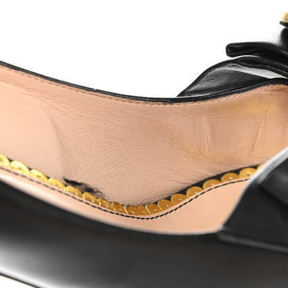 Gucci Nappa Queen Margaret Mid Heel Pumps 38 Black 10 of 11