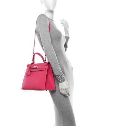 Hermes Epsom Kelly Sellier 32 Rose Tyrien 2 of 15