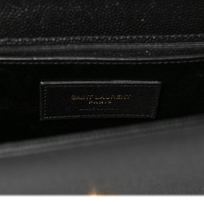 Saint Laurent Grain De Poudre Small Monogram Kate Satchel Black 8 of 10
