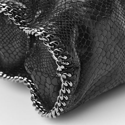 Stella McCartney Snakeskin Effect Big Falabella Tote Black 10 of 11