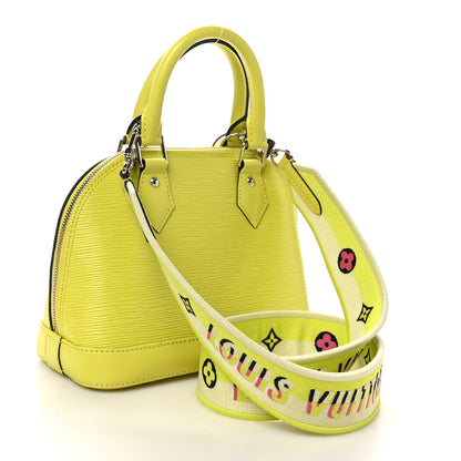Louis Vuitton Epi Jacquard Alma BB Yellow Citron 3 of 9