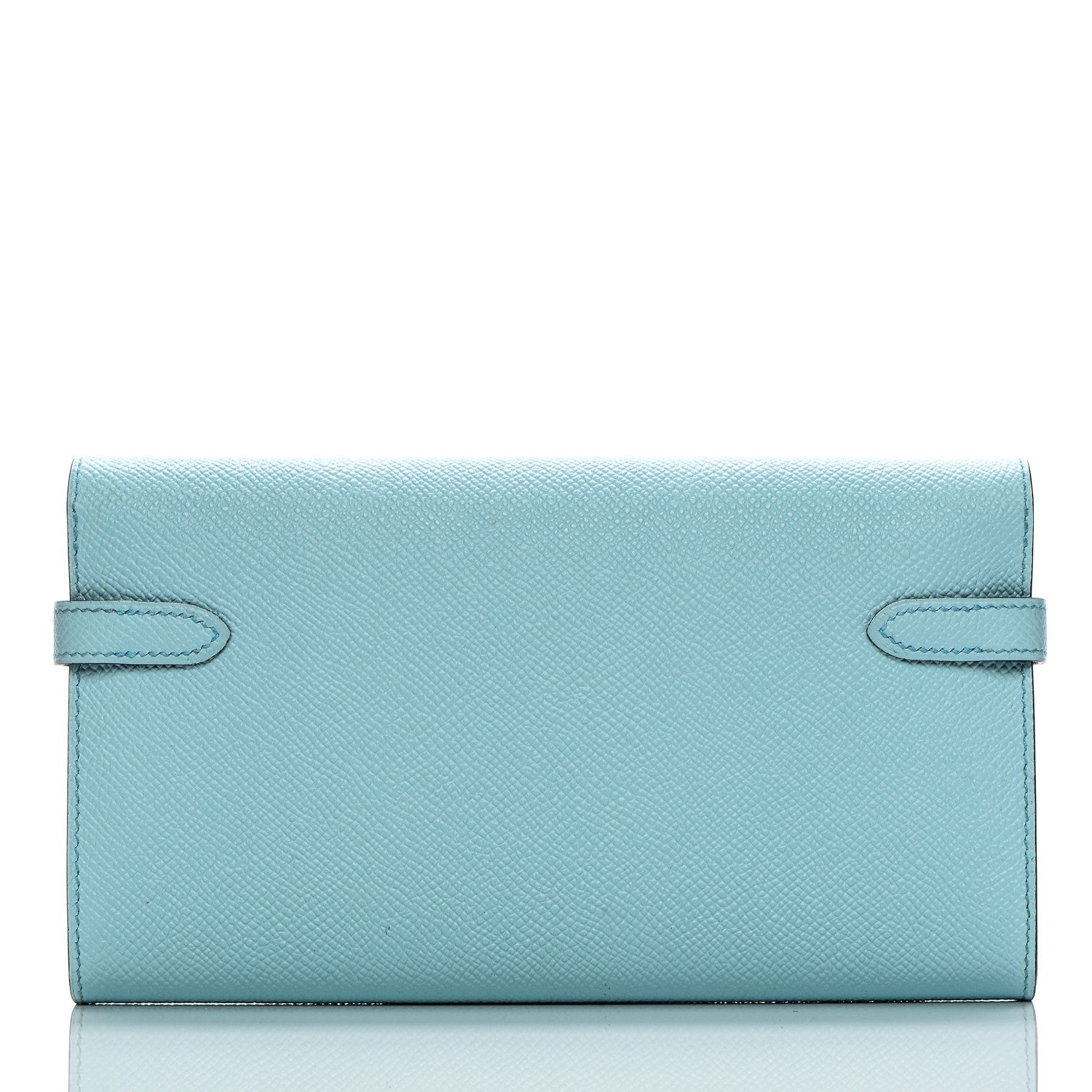 Hermes Epsom Kelly Longue Wallet Bleu Zephyr 8 of 16