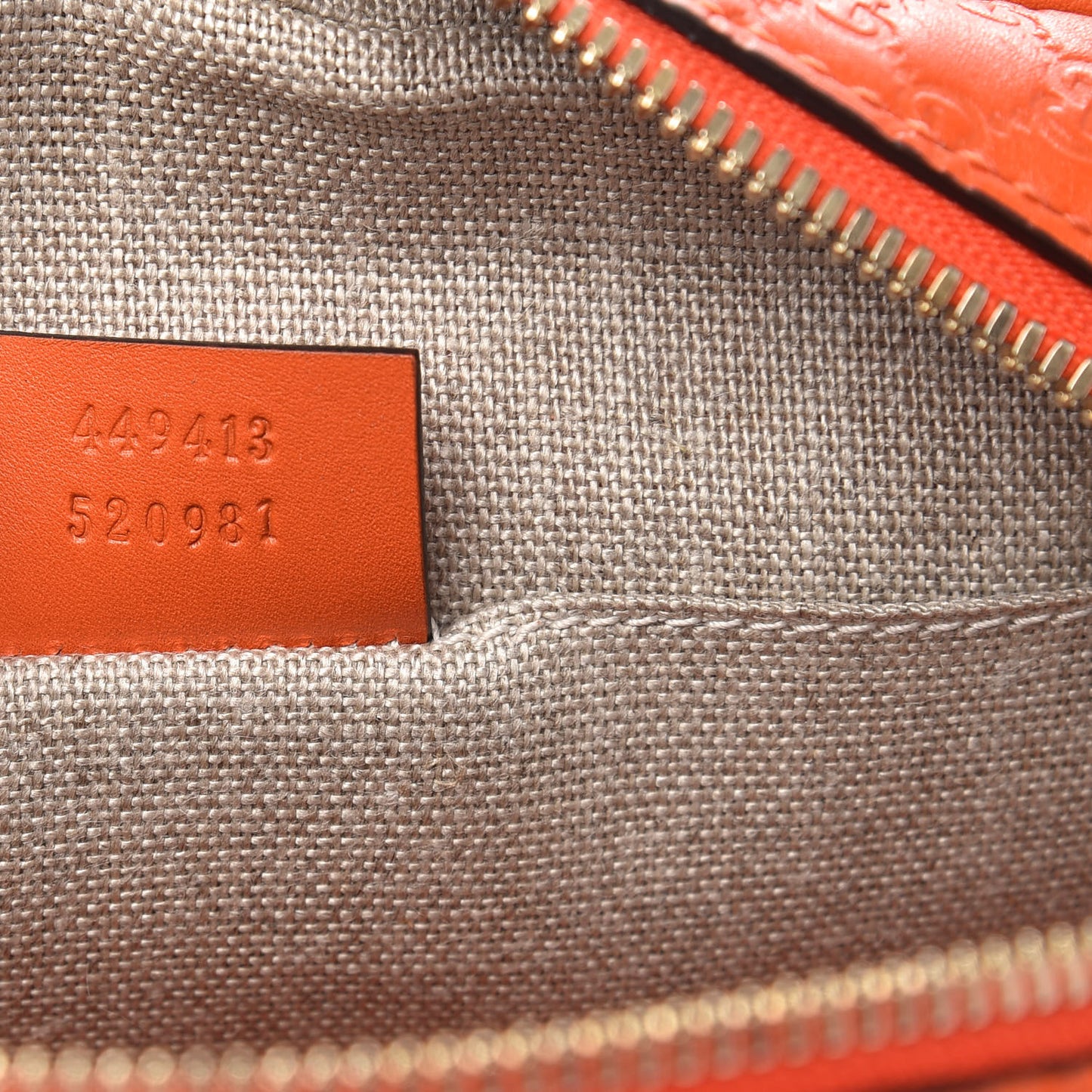 Soft Microguccissima Mini Bree Messenger Bag Sun Orange