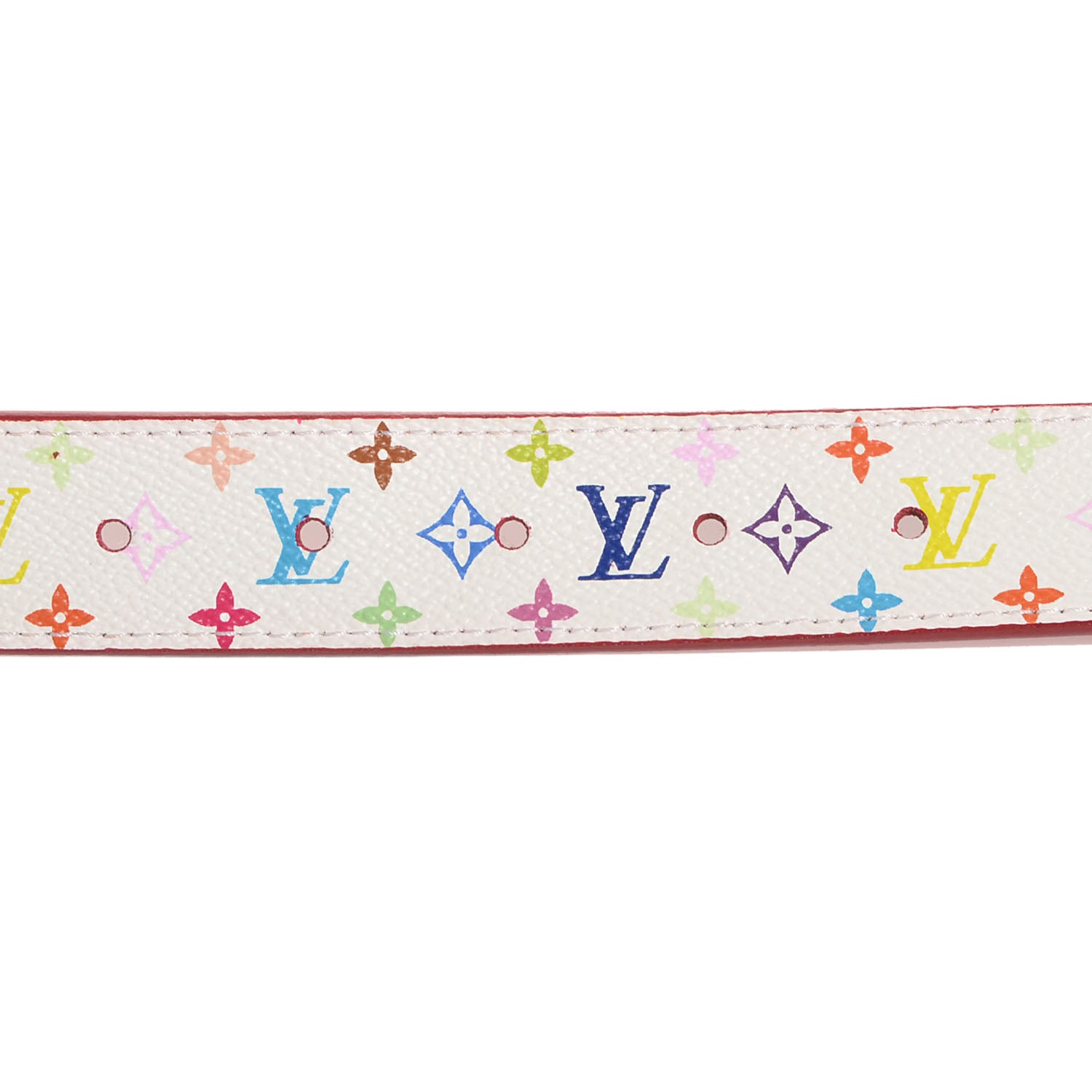 Louis Vuitton Monogram Multicolor LV Cut Reversible Belt 90 36 White 7 of 8