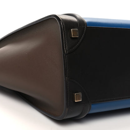 Celine Smooth Calfskin Micro Tri-Color Luggage Sea 8 of 9