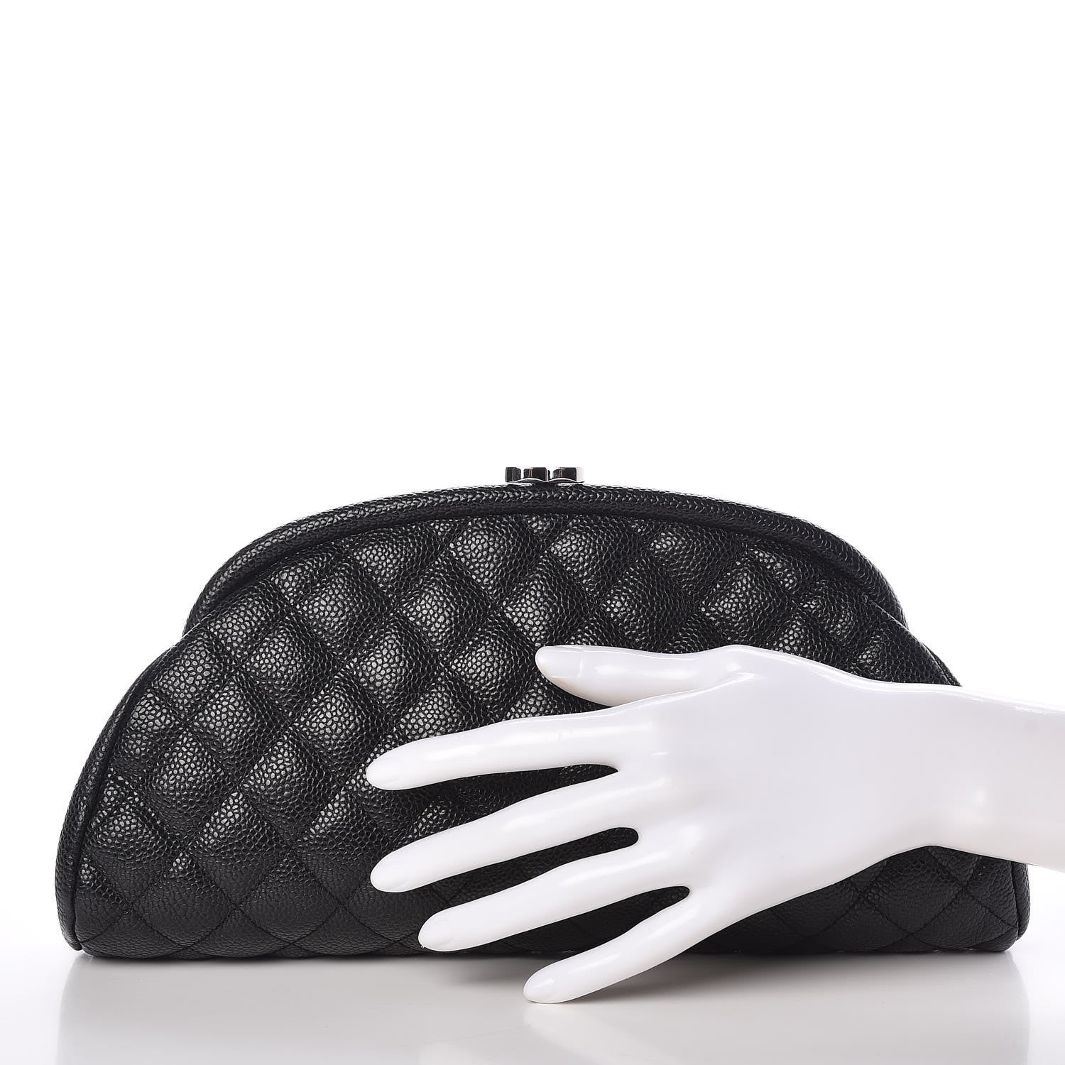 Chanel Caviar Quilted Timeless Clutch Black 2 of 11