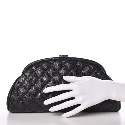 Chanel Caviar Quilted Timeless Clutch Black 2 of 11