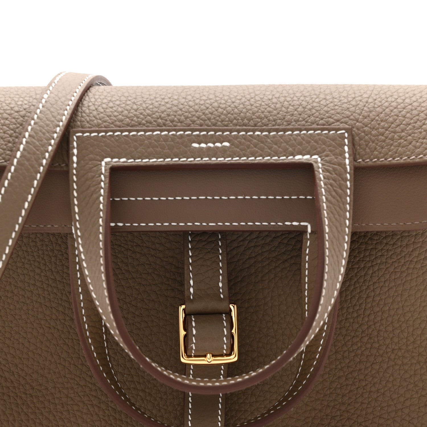 Hermes Taurillon Clemence Halzan 25 Etoupe 8 of 11