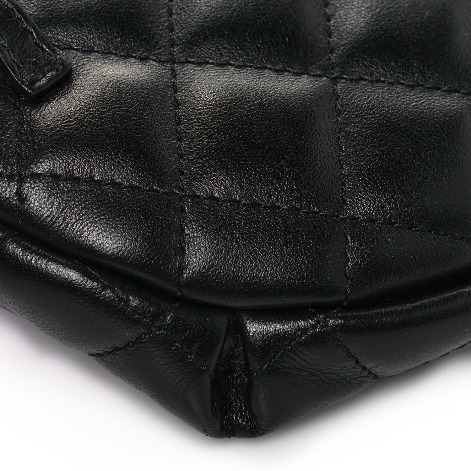 Chanel Calfskin Quilted Waist Belt Bag Black 10 of 12