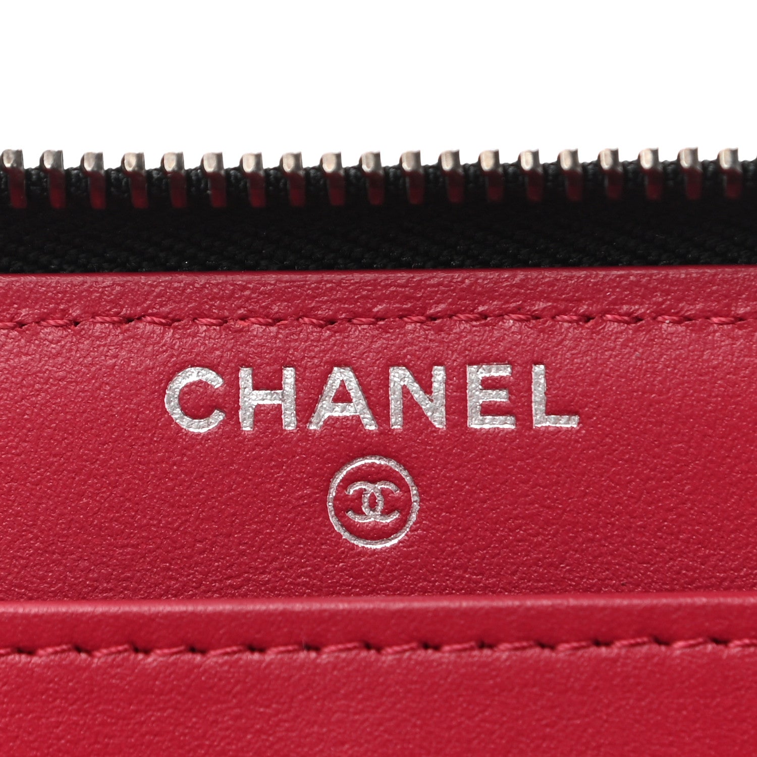 Chanel Aged Calfskin Quilted Large Gabrielle Zip Around Wallet Black 6 of 8