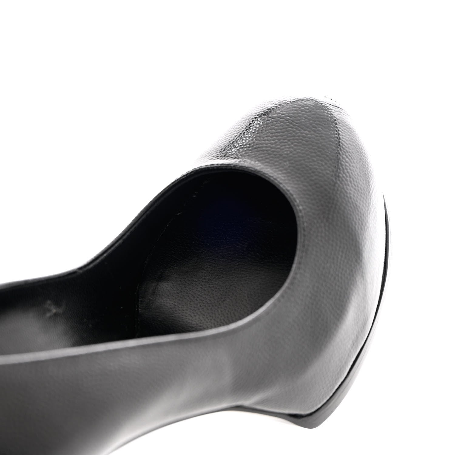 Saint Laurent Vernigolf Tribute Two 80 Platform Pumps 36 Black 10 of 11