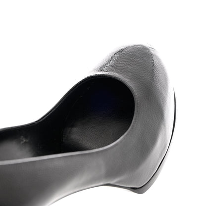Saint Laurent Vernigolf Tribute Two 80 Platform Pumps 36 Black 10 of 11