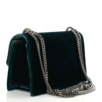 Jimmy Choo Velvet Finley Mini Shoulder Bag Green 2 of 8