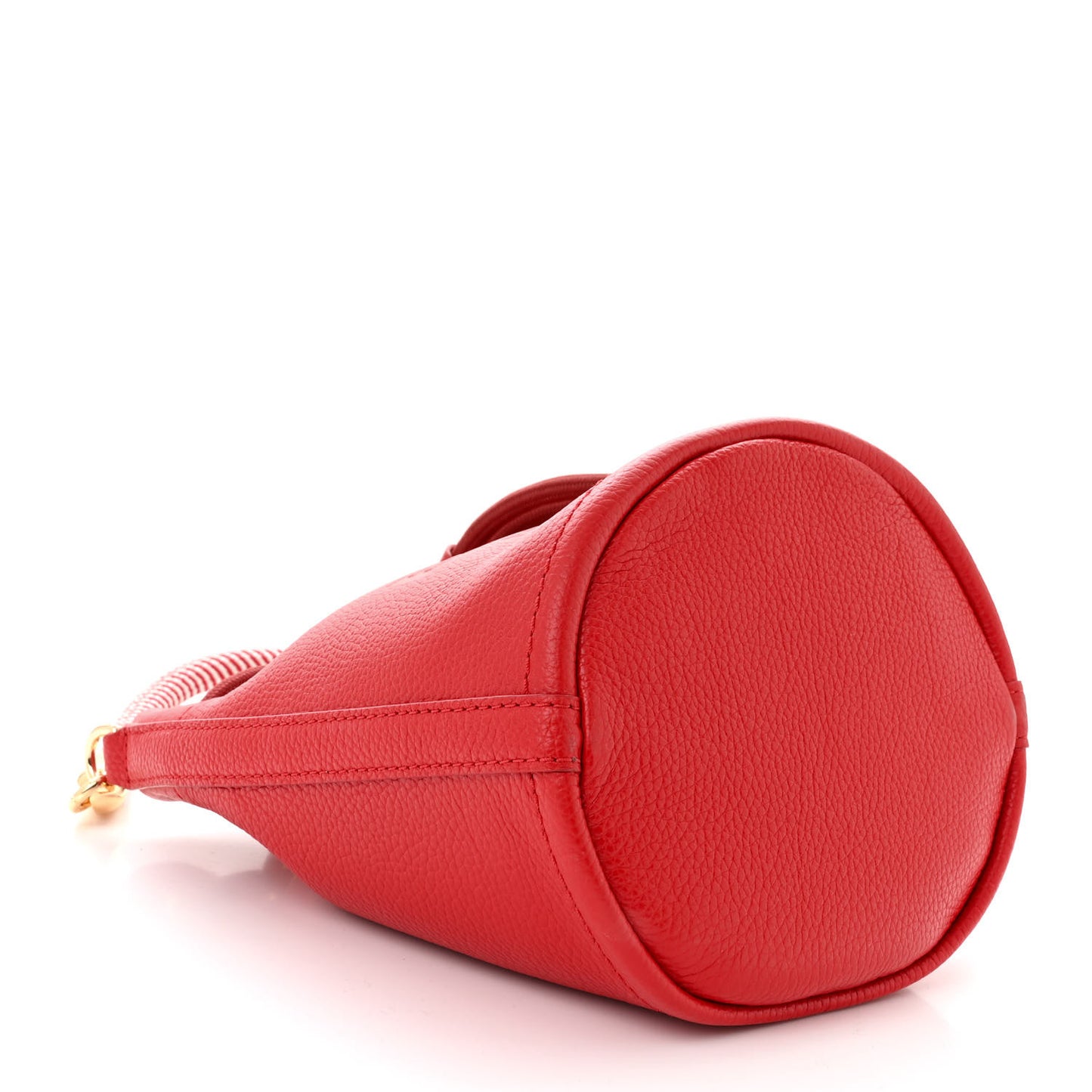 Grained Calfskin The Mini Bucket Bag True Red