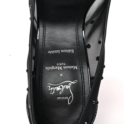 Christian Louboutin X MAISON MARGIELA Rete Patent Strass Bridiela Una 100 Pumps 39 Black 8 of 9