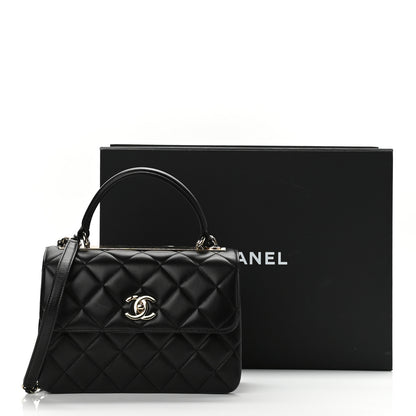Chanel Lambskin Quilted Small Trendy CC Dual Handle Flap Bag Black 11 of 11