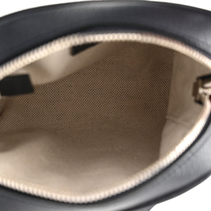 Gucci GG Supreme Monogram Textured Calfskin Web Mini Ophidia Messenger Beige Blue 5 of 10