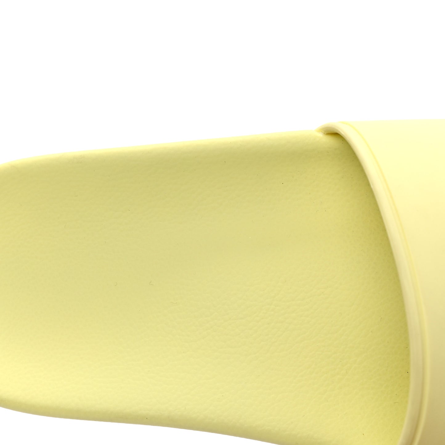Smooth Rubber Logo Bi-Color Womens Pool Slide Sandals 36 Yellow Black