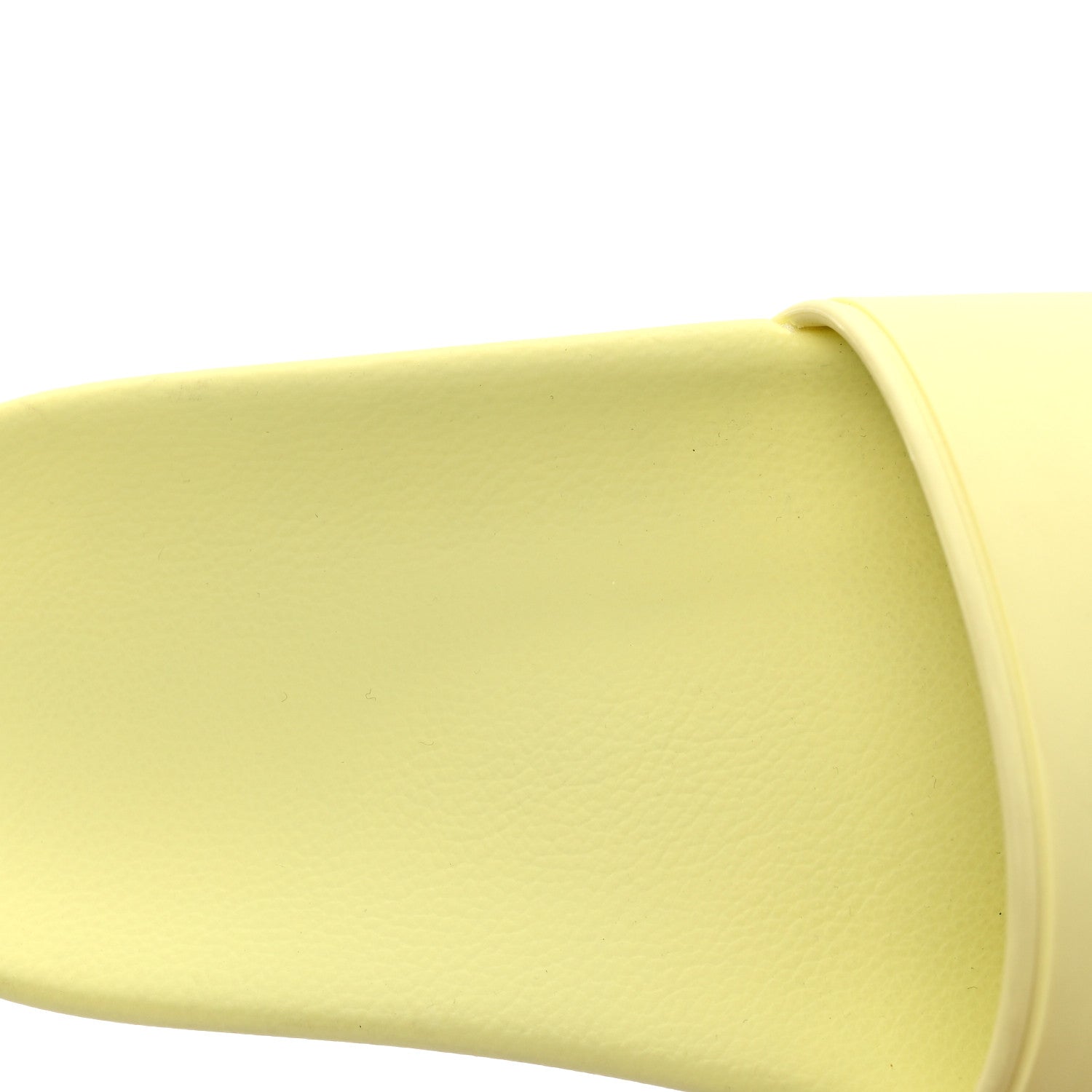 Balenciaga Smooth Rubber Logo Bi-Color Womens Pool Slide Sandals 36 Yellow Black 7 of 10