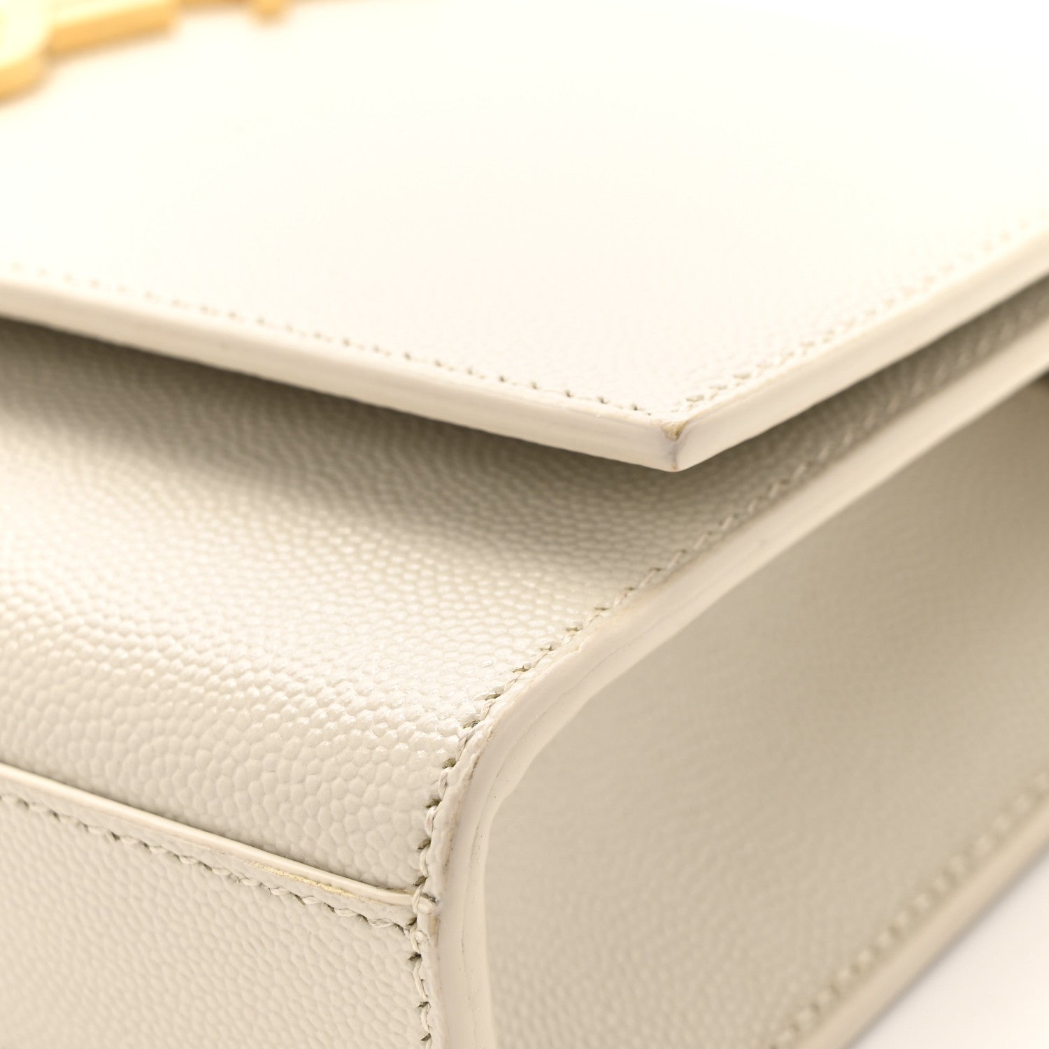 Saint Laurent Grain De Poudre Small Monogram Kate Satchel Crema Soft 11 of 12