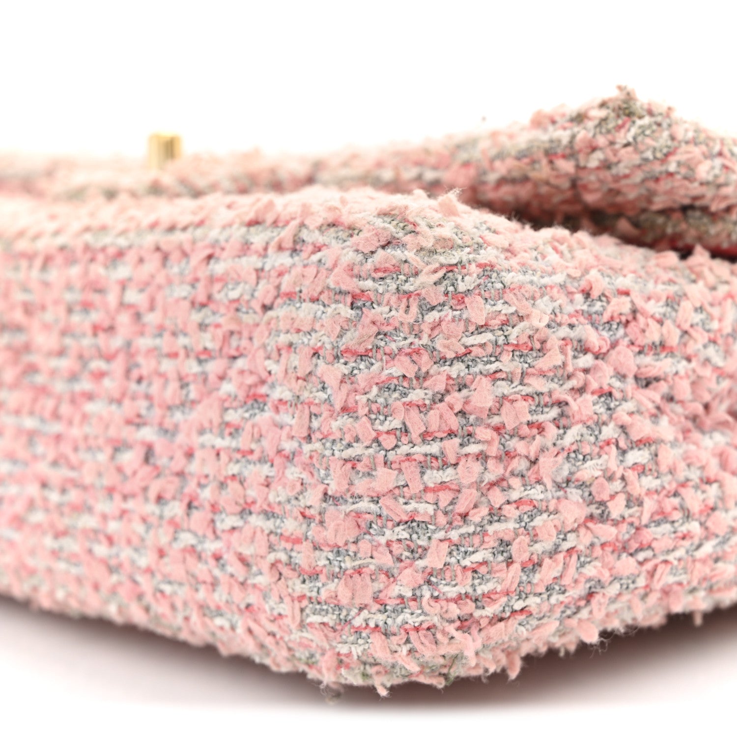 Chanel Tweed Medium Double Flap Pink 20 of 23