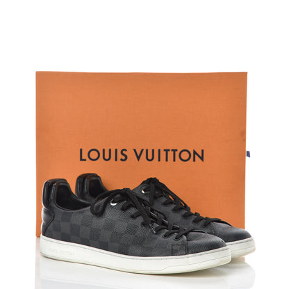 Louis Vuitton Calfskin Damier Graphite Frontrow Sneakers 8.5 14 of 14