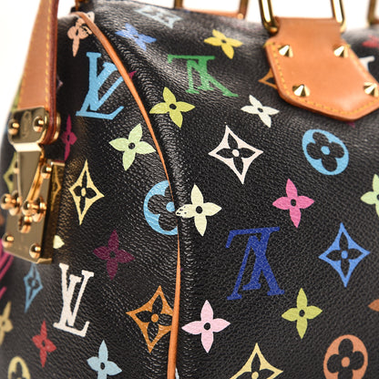 Louis Vuitton Monogram Multicolor Speedy 30 Black 8 of 8