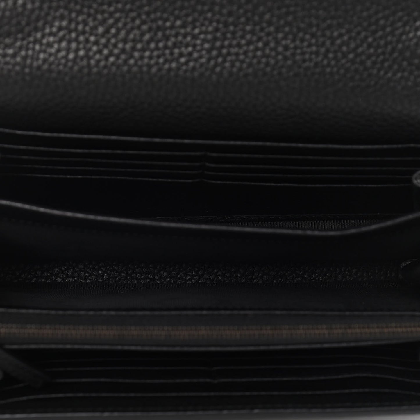 Calfskin GG Marmont Chain Wallet Black